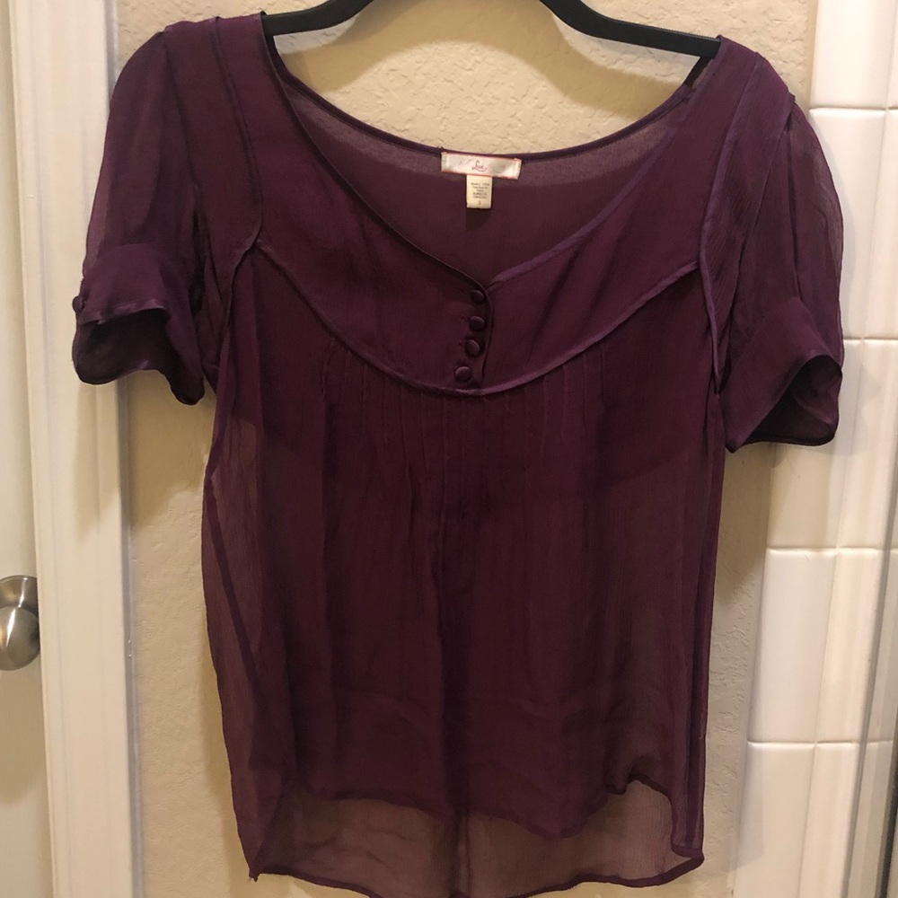 Lux from UO sheer blouse